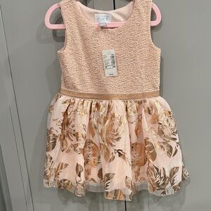 The Children's Place Blush and Gold Party Dress